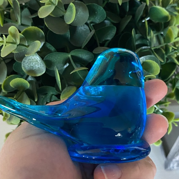 W Ward blue “Happy little bluebird” glass paperweight figurine 1995 - Picture 5 of 5